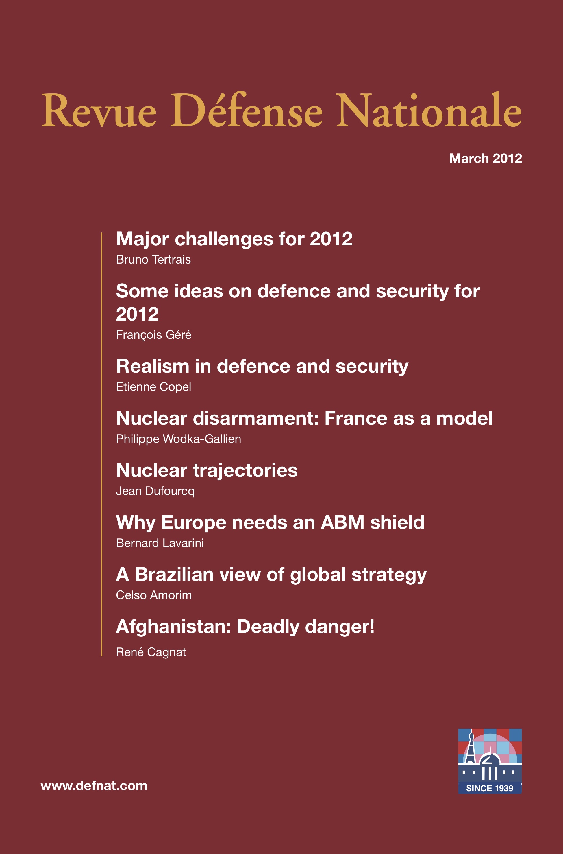 RDN n° 748 - March 2012